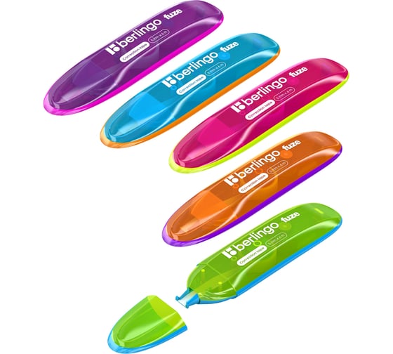 Корректирующая лента Berlingo, 15 шт  в упаковке, Fuze, 5 мм x 6 м  Fks_06020