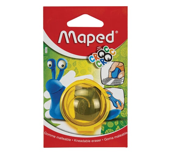 Ластик-клячка художественный ОФИСМАГ MAPED Croc Croc Улитка в футляре, 40x36x10мм, мягкий, голубой 014501 272964
