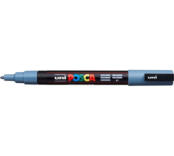 Художественный акриловый маркер UNI POSCA PC-3M, сине-серый, 0.9 - 1.3 мм 149567