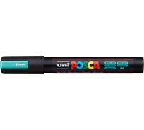 Художественный акриловый маркер UNI POSCA PC-5M, зеленый металлик, 1.8 - 2.5 мм 149528