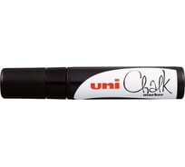 Художественный меловой маркер UNI Chalk PWE-17K, чёрный, до 15 мм 69932