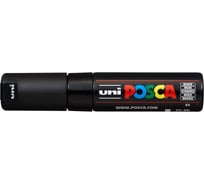 Художественный акриловый маркер UNI POSCA PC-8K, чёрный, до 8.0 мм, скошенный наконечник 149402