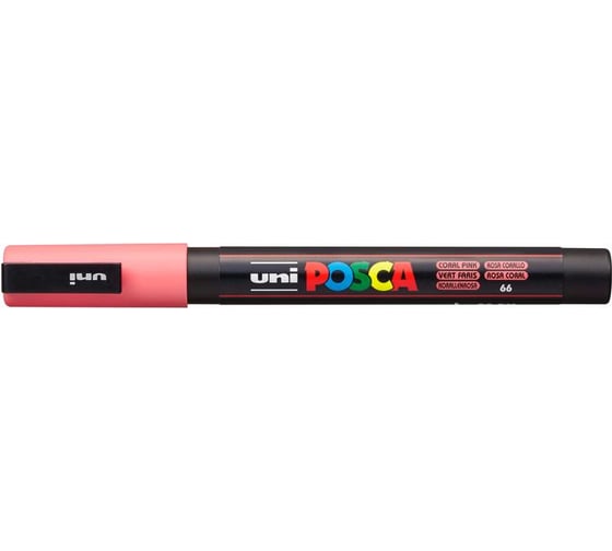 Художественный акриловый маркер UNI POSCA PC-3M, коралловый, 0.9 - 1.3 мм 149542 1