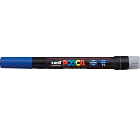 Художественный акриловый маркер UNI POSCA PCF-350, синий, кисть 149686