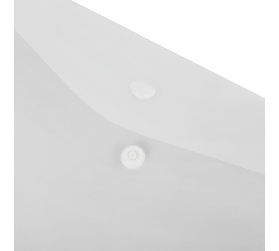 Папка-конверт BRAUBERG SUPER с кнопкой, А4, прозрачная, прочная, 0,2 мм 272876