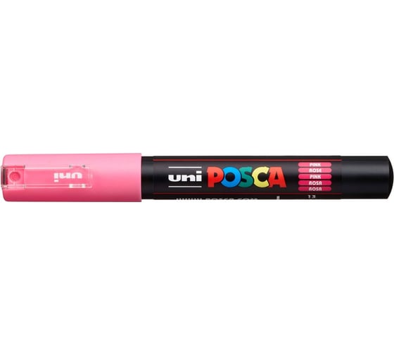 Художественный акриловый маркер UNI POSCA PC-1M, розовый, 0.7 мм, пулевидный наконечник 149595
