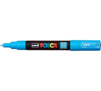 Художественный акриловый маркер UNI POSCA PC-1M, голубой, 0.7 мм, пулевидный наконечник 149510