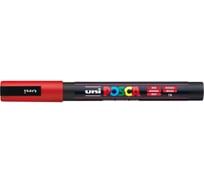 Художественный акриловый маркер UNI POSCA PC-3M, красный, 0.9 - 1.3 мм, 149550
