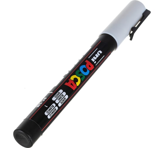 Художественный акриловый маркер UNI POSCA PC-3M, белый, 0.9 - 1.3 мм, пулевидный наконечник 149540