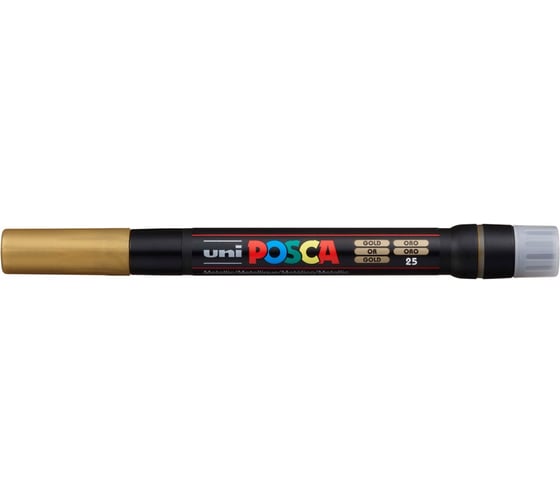 Художественный акриловый маркер UNI POSCA PCF-350, золотой, кисть 149687