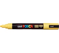 Художественный акриловый маркер UNI POSCA PC-5M, соломенно-желтый, 1.8 - 2.5 мм 149517