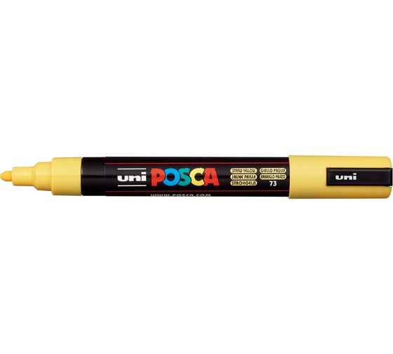 Художественный акриловый маркер UNI POSCA PC-5M, соломенно-желтый, 1.8 - 2.5 мм 149517
