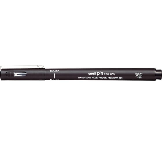 Линер UNI PIN brush кисть - 200 S чёрный 141528