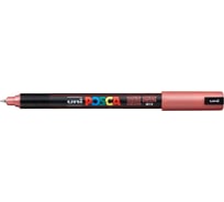 Художественный акриловый маркер UNI POSCA PC-1MR, красный металлик, 0.7 мм 149672