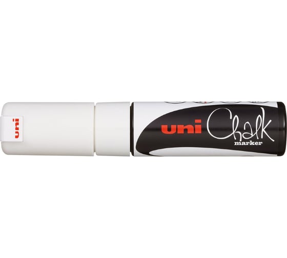 Художественный меловой маркер UNI Chalk PWE-8K, белый, до 8.0 мм 69946