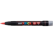 Художественный акриловый маркер UNI POSCA PCF-350, красный, кисть 149684