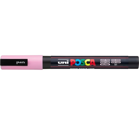 Художественный акриловый маркер UNI POSCA PC-3M, светло-розовый, 0.9 - 1.3 мм 149561 1