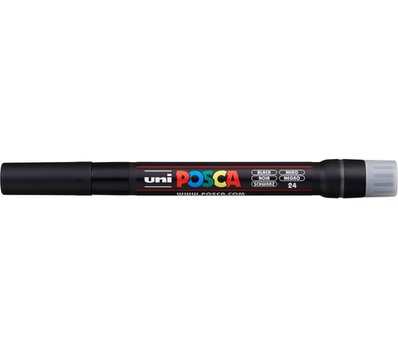 Художественный акриловый маркер UNI POSCA PCF-350, чёрный, кисть 149685