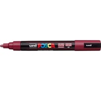 Художественный акриловый маркер UNI POSCA PC-5M, красное вино, 1.8 - 2.5 мм 149518