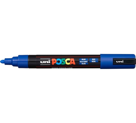 Художественный акриловый маркер UNI POSCA PC-5M, синий, 1.8 - 2.5 мм 77368