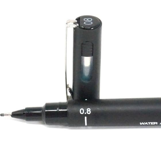 Линер UNI PIN 08 - 200 S чёрный, 0.8 мм 141533