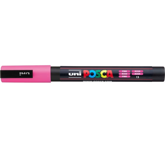 Художественный акриловый маркер UNI POSCA PC-3M, розовый, 0.9 - 1.3 мм 149549