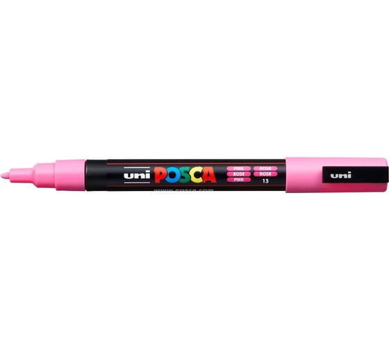 Художественный акриловый маркер UNI POSCA PC-3M, розовый, 0.9 - 1.3 мм 149549