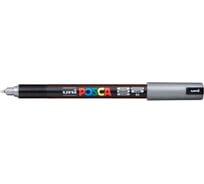 Художественный акриловый маркер UNI POSCA PC-1MR, серебряный, 0.7 мм, игольчатый наконечник 149674