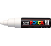 Художественный акриловый маркер UNI POSCA PC-7M, белый, 4.5 - 5.5 мм, пулевидный наконечник 149429