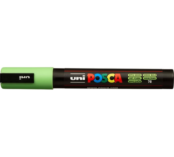 Художественный акриловый маркер UNI POSCA PC-5M, салатовый, 1.8 - 2.5 мм 149459