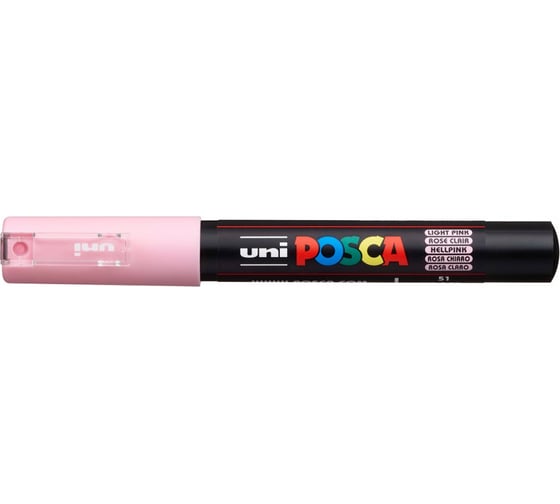Художественный акриловый маркер UNI POSCA PC-1M, светло-розовый, 0.7 мм 149655