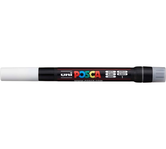 Художественный акриловый маркер UNI POSCA PCF-350, белый, кисть 149679