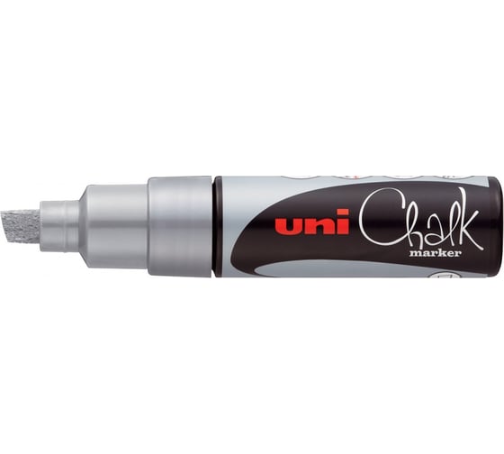 Художественный меловой маркер UNI Chalk PWE-8K, серебряный, до 8.0 мм 149855