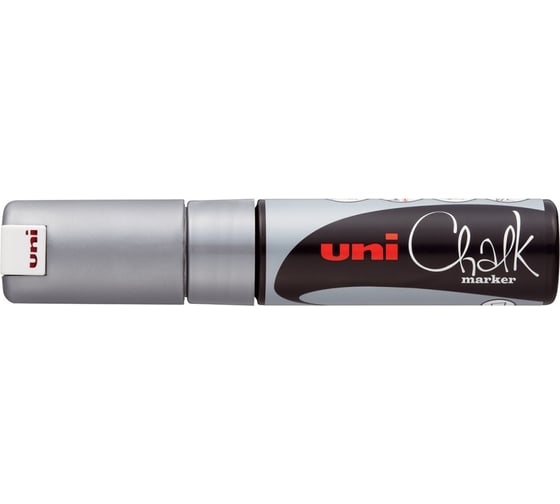 Художественный меловой маркер UNI Chalk PWE-8K, серебряный, до 8.0 мм 149855