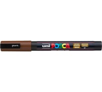 Художественный акриловый маркер UNI POSCA PC-3M, коричневый, 0.9 - 1.3 мм 149552