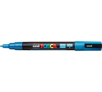 Художественный акриловый маркер UNI POSCA PC-3ML, голубой с блёстками, 0.9 - 1.3 мм 149462