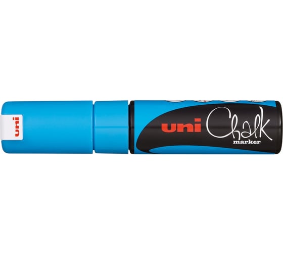 Художественный меловой маркер UNI Chalk PWE-8K, голубой, до 8.0 мм 69947 1