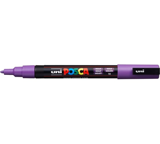 Художественный акриловый маркер UNI POSCA PC-3M, фиолетовый, 0.9 - 1.3 мм 149548