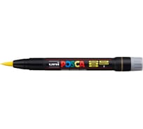 Художественный акриловый маркер UNI POSCA PCF-350, жёлтый, кисть 149680