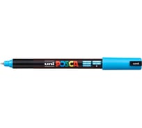 Художественный акриловый маркер UNI POSCA PC-1MR, голубой, 0.7 мм, игольчатый наконечник 149664