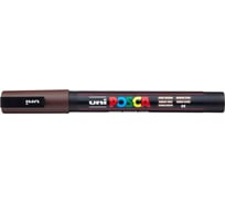 Художественный акриловый маркер UNI POSCA PC-3M, тёмно-коричневый, 0.9 - 1.3 мм 149570