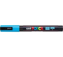Художественный акриловый маркер UNI POSCA PC-3M, голубой, 0.9 - 1.3 мм 149546