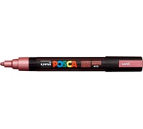 Художественный акриловый маркер UNI POSCA PC-5M, красный металлик, 1.8 - 2.5 мм 149527