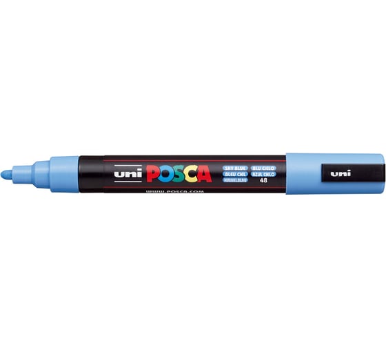 Художественный акриловый маркер UNI POSCA PC-5M, голубое небо, 1.8 - 2.5 мм 149474