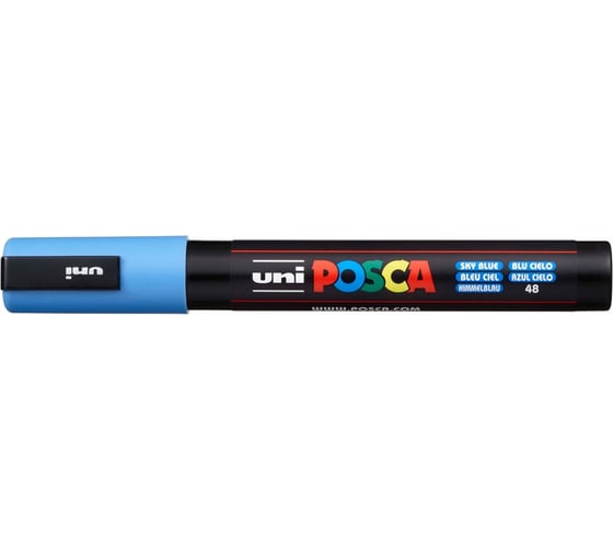 Художественный акриловый маркер UNI POSCA PC-5M, голубое небо, 1.8 - 2.5 мм 149474