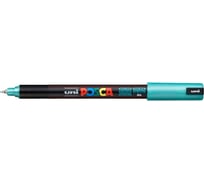 Художественный акриловый маркер UNI POSCA PC-1MR, зеленый металлик, 0.7 мм 149670