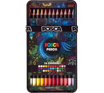 Цветные карандаши для художников UNI POSCA набор 36 цветов 163583