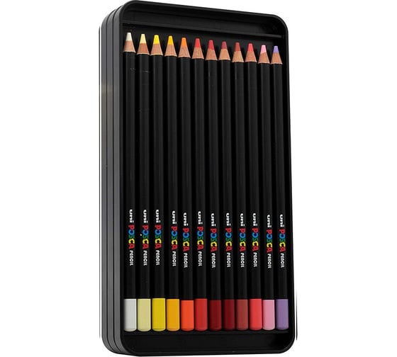 Цветные карандаши для художников UNI POSCA набор 36 цветов 163583