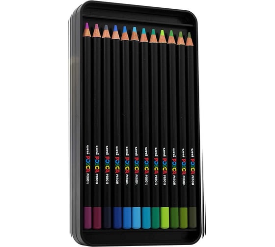 Цветные карандаши для художников UNI POSCA набор 36 цветов 163583