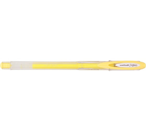 Художественная гелевая ручка UNI Signo Angelic Colour UM-120, пастель жёлтый, 0.7 мм 69868 1